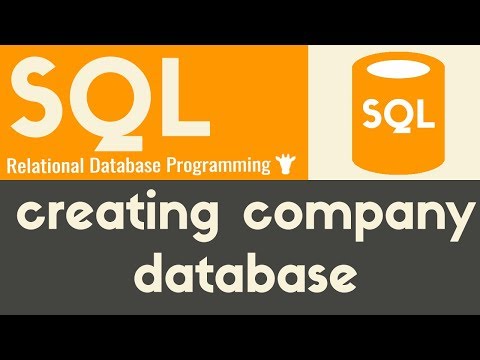 Creating Company Database | SQL | Tutorial 12