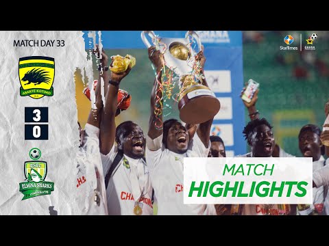 ASANTE KOTOKO 3 : 0 ELMINA SHARKS - HIGHLIGHTS | WK 33