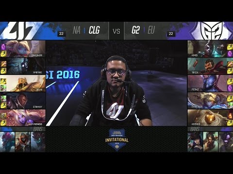 CLG vs G2 Highlights - COUNTER LOGIC GAMING vs G2 ESPORTS - 2016 MID-SEASON INVITATIONAL