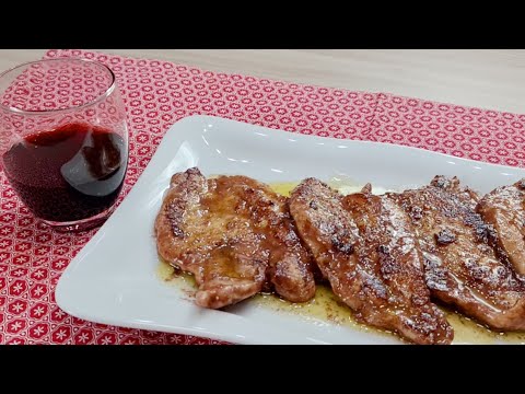 SCALOPPINE DI POLLO AL VINO ROSSO Ricetta facile DELIZIOSA | Franceska Chef |Wine chicken scallopini