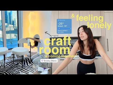 last weekend in the city: feeling lonely & building CRAFT ROOM furniture!