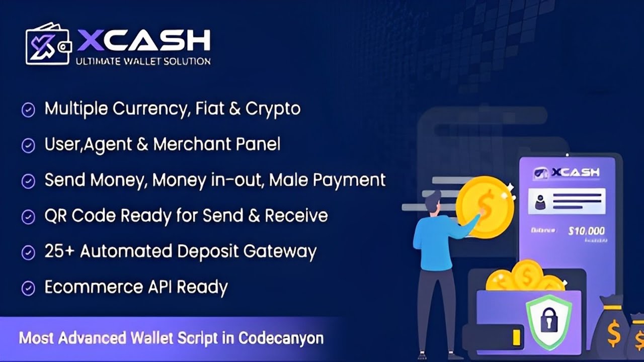 Xcash – Ultimate Wallet Solution PHP Script
