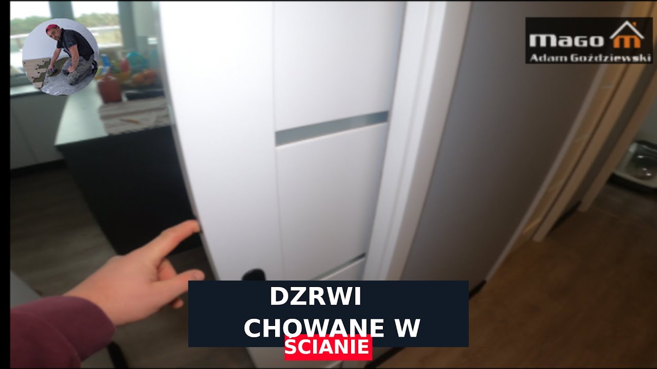 Drzwi przesuwne PORTA chowane w ścianie.