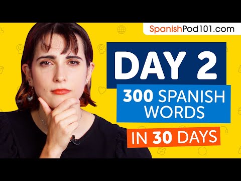 Day 2: 20/300 | Learn 300 Spanish Words in 30 Days Challenge