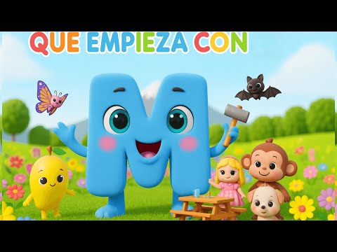 Aprendemos la Letra M 🐵 | Mono, Mariposa, Mango y Más | Abecedario para Niños
