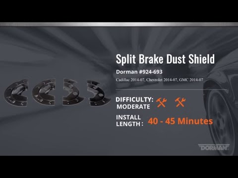 Split Brake Dust Shield Installation Video by Dorman Products