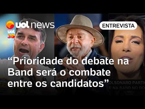 Lula x Flávio Bolsonaro: Debate na Band priorizará combate entre os candidatos, diz Adriana Araújo