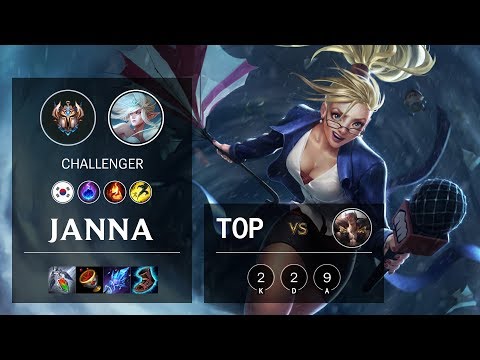 Janna Top vs Sett - KR Challenger Patch 10.4