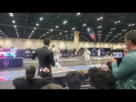 Orlando NAC 2023 SMS - L16 - Konstantin Lokhanov FIE v Daryl Homer USA (Angle 2)