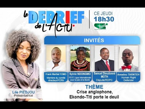 Anglophone crisis, Ekondo-Titi mourns (NEWS REPORT of Thursday 03/03/2022)