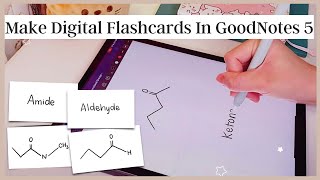 How to make digital flashcards in GoodNotes 5 *new