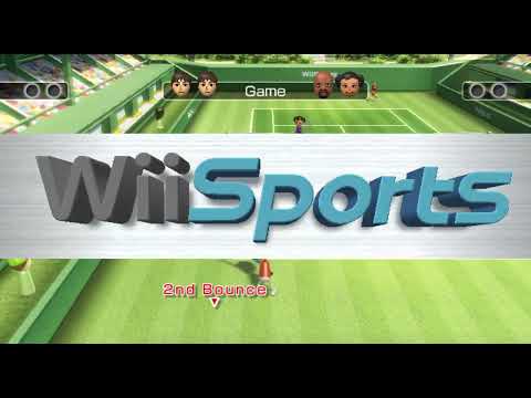 Wii Sports Tennis Gameplay (No Commentary)