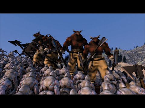 300 GIANT MINOTAUR VS 20,000 WILD MEN - UEBS MOD - Ultimate Epic Battle Simulator