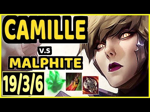 ERADAN (CAMILLE) vs MALPHITE - 19/3/6 KDA TOP CHALLENGER GAMEPLAY - BR