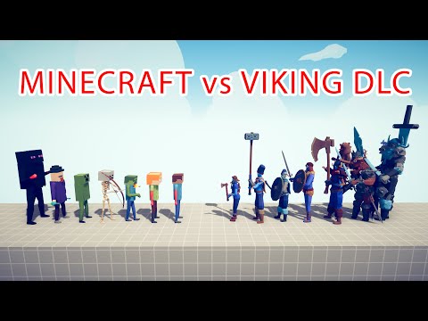 MINECRAFT TEAM vs VIKING DLC TEAM - Totally Accurate Battle Simulator TABS