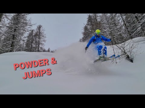 FREERIDE IN DOLOMITES!! POWDER & JUMPS