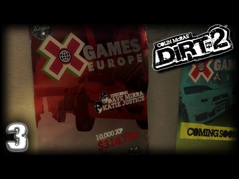 DiRT 2 Walkthrough Gameplay Part 3 - X GAMES EUROPE ROOKIE (No Commentary)