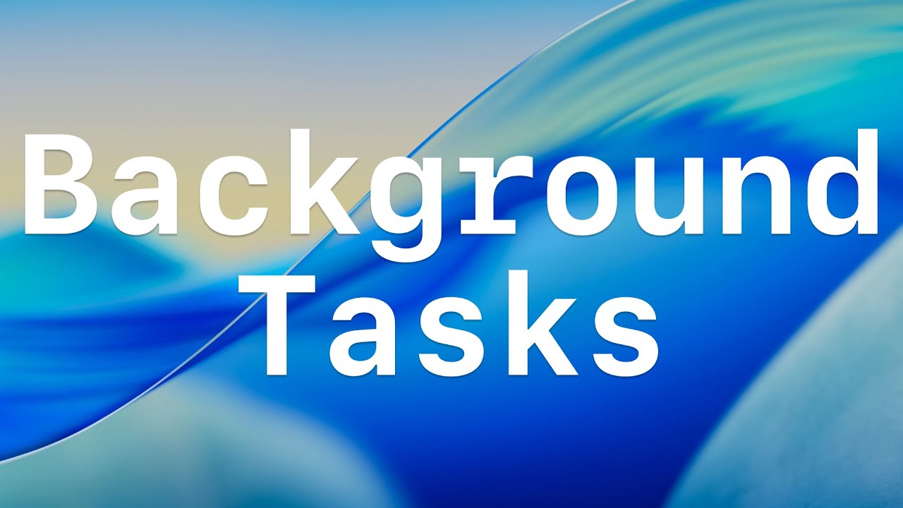 Schedule Background Tasks in iOS 26