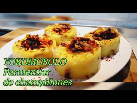 Parmentier de champiñones. Este entrante lleva pocos ingredientes y se devora en segundos !!!