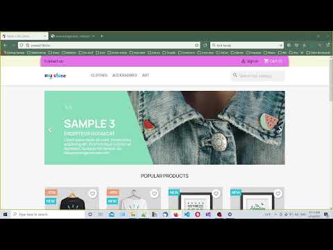 PrestaShop 1.7.8 - Header Home page styling.