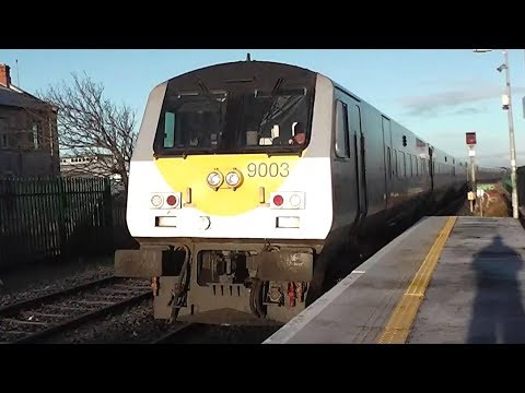 Irish Rail 29000 Class + Enterprise Trains - Balbriggan Station, Dublin