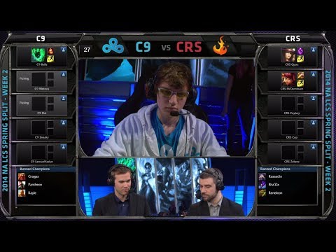 Cloud 9 vs Curse | 2014 NA LCS Spring split S4 W2D2 G4 | Curse vs Cloud 9 full game HD | C9 vs CRS