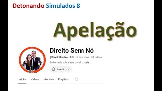 Detonando simulados 8 - Apelação