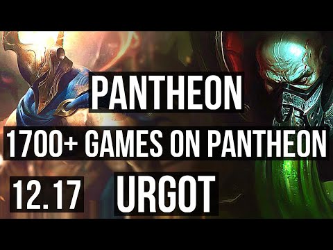 PANTH vs URGOT (TOP) | 3.2M mastery, 1700+ games, Rank 7 Panth, 8/2/7 | EUW Challenger | 12.17