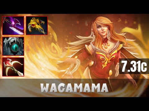 WAGAMAMA Lina MID LANE Gameplay | Dota 2 Full Game