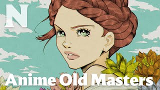 What would Herbert Adams's "Girl with Water Lilies" look like as Anime? | Anime Old Masters