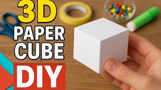 How to Make a 3D Paper Cube | Easy DIY Craft Tutorial