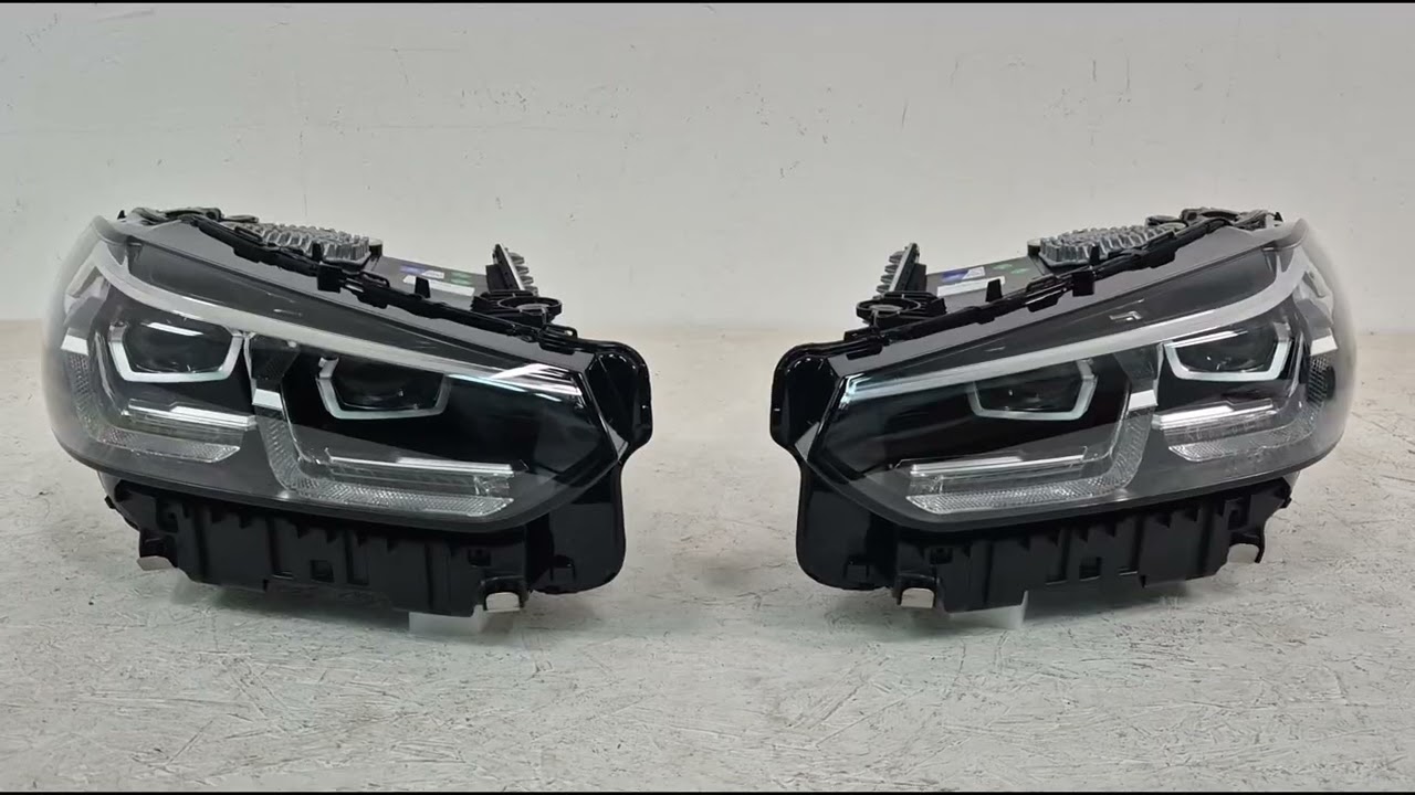BMW X3 G01 2018– OEM LCI-strålkastare fram (för ombyggda bilar 2022–2024) Video 12