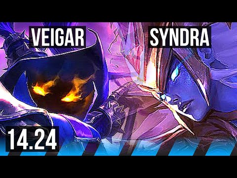 VEIGAR vs SYNDRA (MID) | NA Grandmaster | 14.24