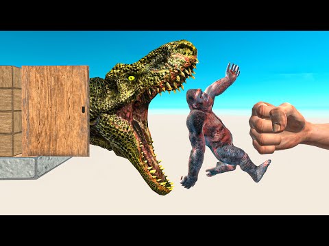 DEADLY PUNCH Into Door ► Animal Revolt Battle Simulator