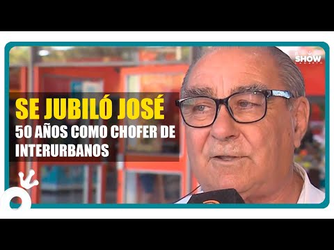 José se jubiló luego de 50 años como chofer de interurbanos