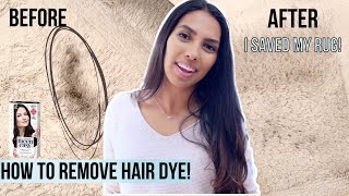 How to Remove Hair Dye Stains from Carpets/Rugs - DIY Cleaning Solution