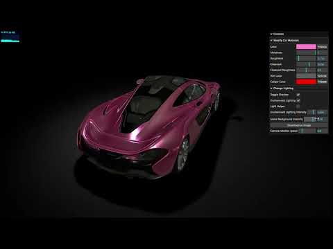 McLaren P1 in ThreeJs