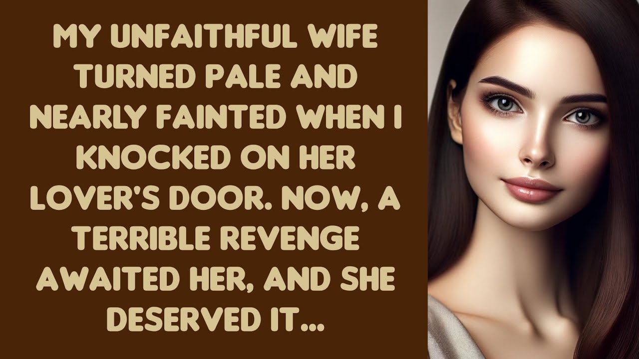 My unfaithful wife turned pale and nearly fainted when I knocked on her lover's door.