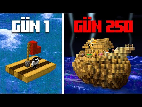 Minecraft’ın EN TEHLİKELİ Okyanusunda 250 Gün Geçirmek… (TÜM HİKAYE)