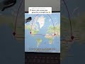 2D maps distort flight paths! #shorts #plane #flightpath #flight