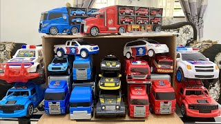 Download lagu Mobil Mobilan, Police Truck Toys and Fire Truck, Kotak Mobil Polisi dan Truk Pemadam mp3