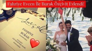 Fahriye Evcen ile Burak Ozcivit'in Düğün Görüntüleri
