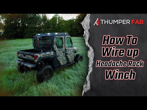Thumper Fab Winch Headache Rack - Winch Install