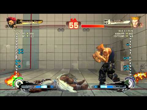 SSF4 AE 2012: Fujino (Akuma) vs ACE E I RI N (Guile) - Xbox Live Ranked Match