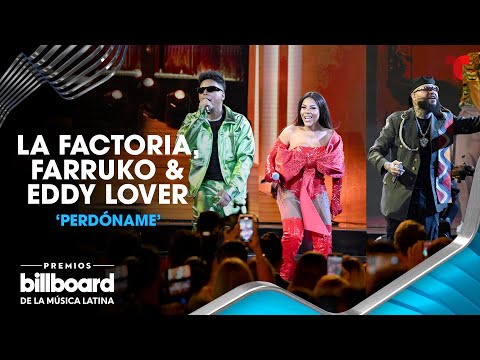 Farruko se une a La Factoría y Eddy Lover para cantar 'Perdóname' | Premios Billboard 2023