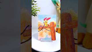 Watch me transform this Gen 3 Pikachu Clone 💚 #pokemoncardpainting #pokemon #ポケモン