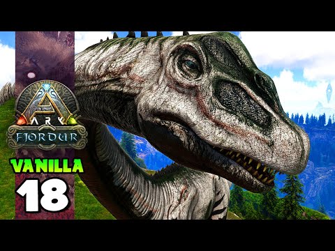 DOMANDO O GIGANTESCO BRONTOSSAURO!!! ARK: FJORDUR (VANILLA) 18