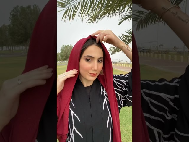 طرحة شاش - برغندي