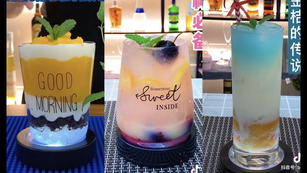 Tik tok Making Drinks Cocktails Compilation #1