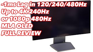 LG 480Hz OLED Gaming Monitor - Lag Test & Review